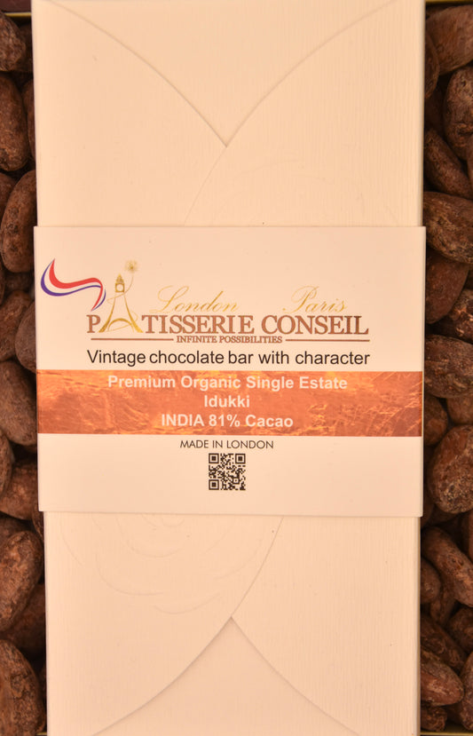 Premium Organic Single Estate Idukki INDIA 81% Cacao
