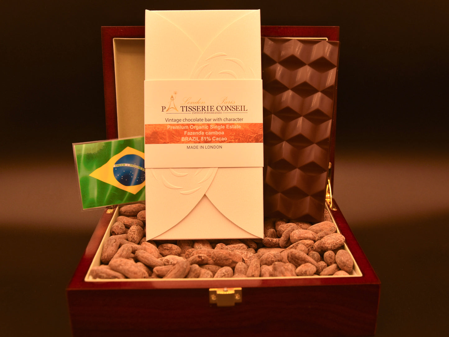 Premium Organic Single Estate Fazenda Camboa Brazil 81% Cacao