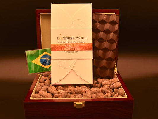 Premium Organic Single Estate Fazenda Camboa Brazil 81% Cacao