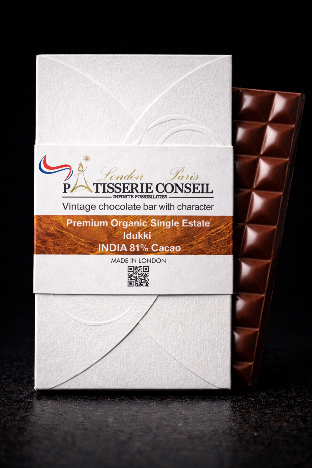 Premium Organic Single Estate Idukki INDIA 81% Cacao