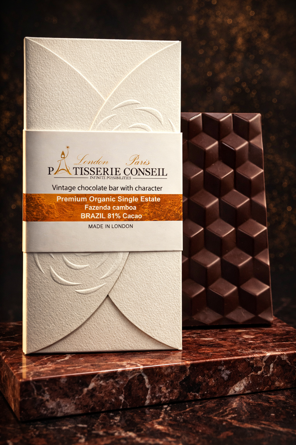 Premium Organic Single Estate Fazenda Camboa Brazil 81% Cacao